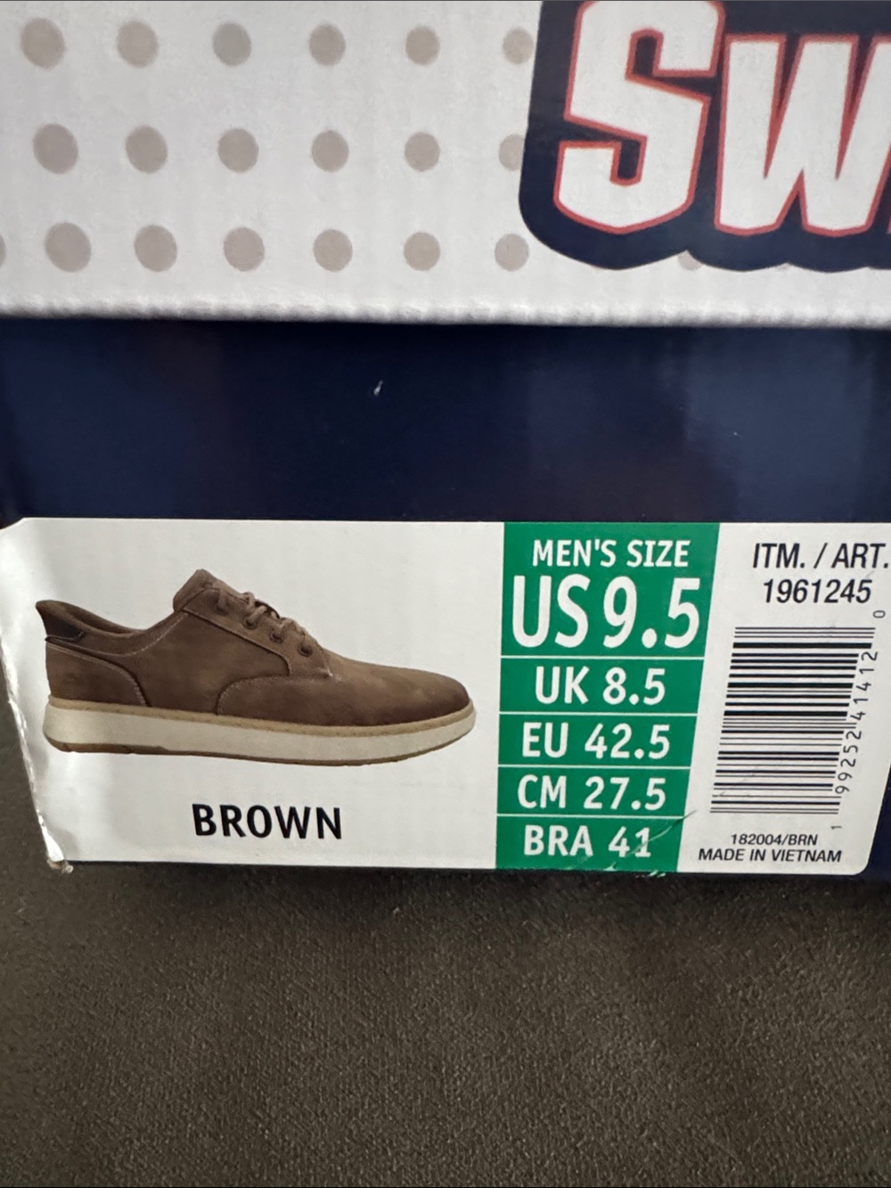 Skechers Men's Brown Lace-Up hands free swift fit - Picture 7 of 7